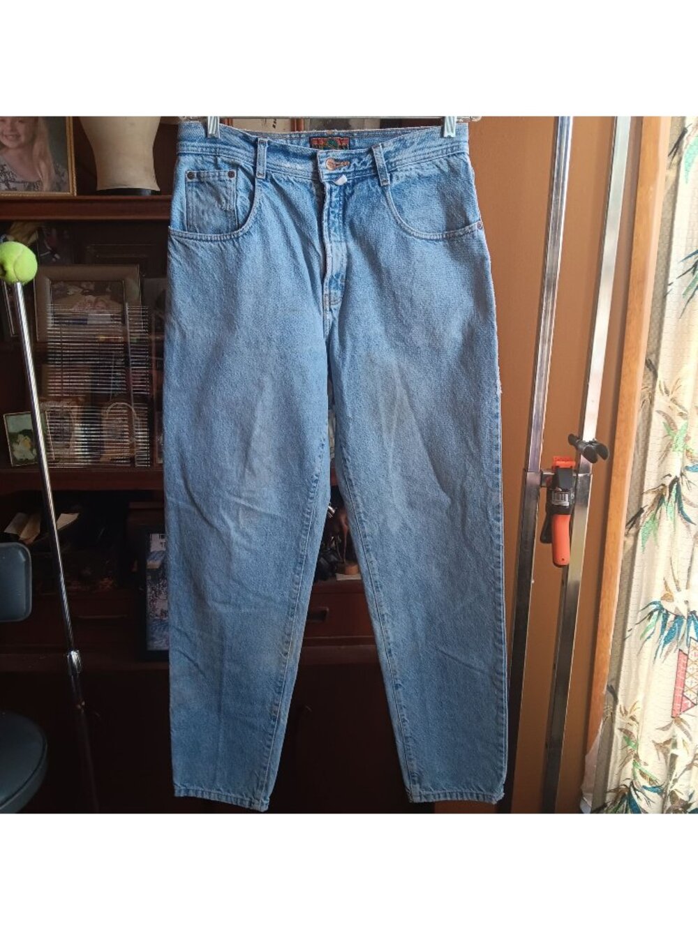 Vintage 33x34 Baggy Skater Denim Jeans Structure Brand Relaxed Fit 90's